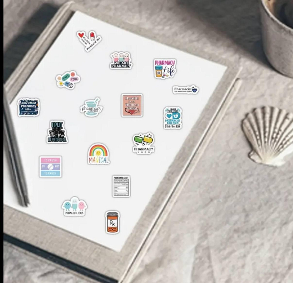 Набір веселих наліпок для аптекаря, 50 шт Київ - фото 5