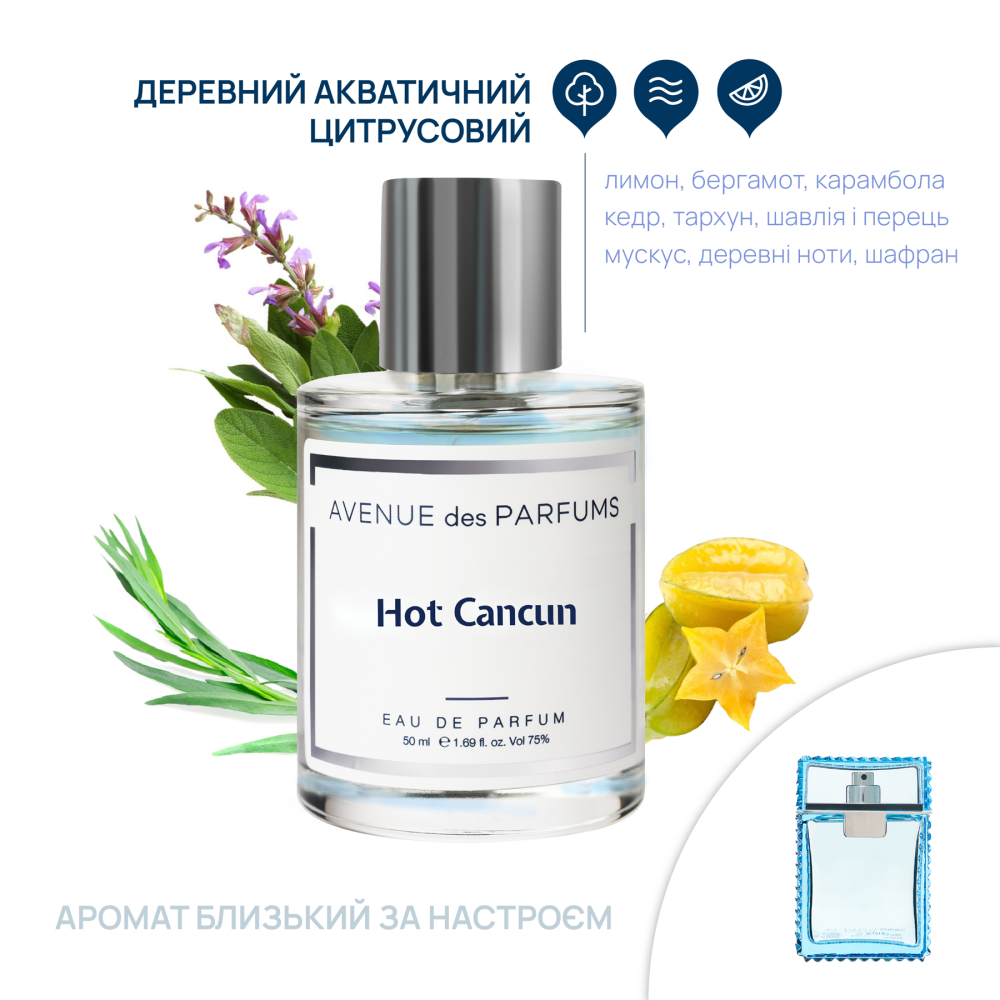 Парфумована вода Hot Cancun Avenue des Parfums 50 мл Київ - фото 2