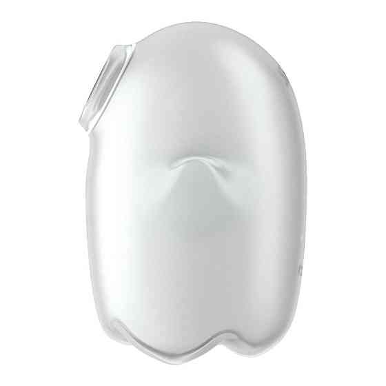 Вакуумний кліторальний стимулятор з вібрацією Satisfyer Glowing Ghost White, світиться в темряві Sex Aura Київ