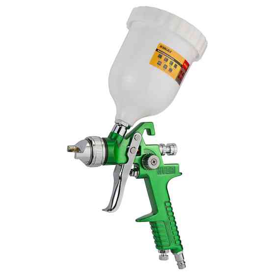 Фарборозпилювач HVLP Ø1.4мм 140-280 л/хв 3бар/б 600 мл (пласт) зелений SIGMA (6812021) Київ