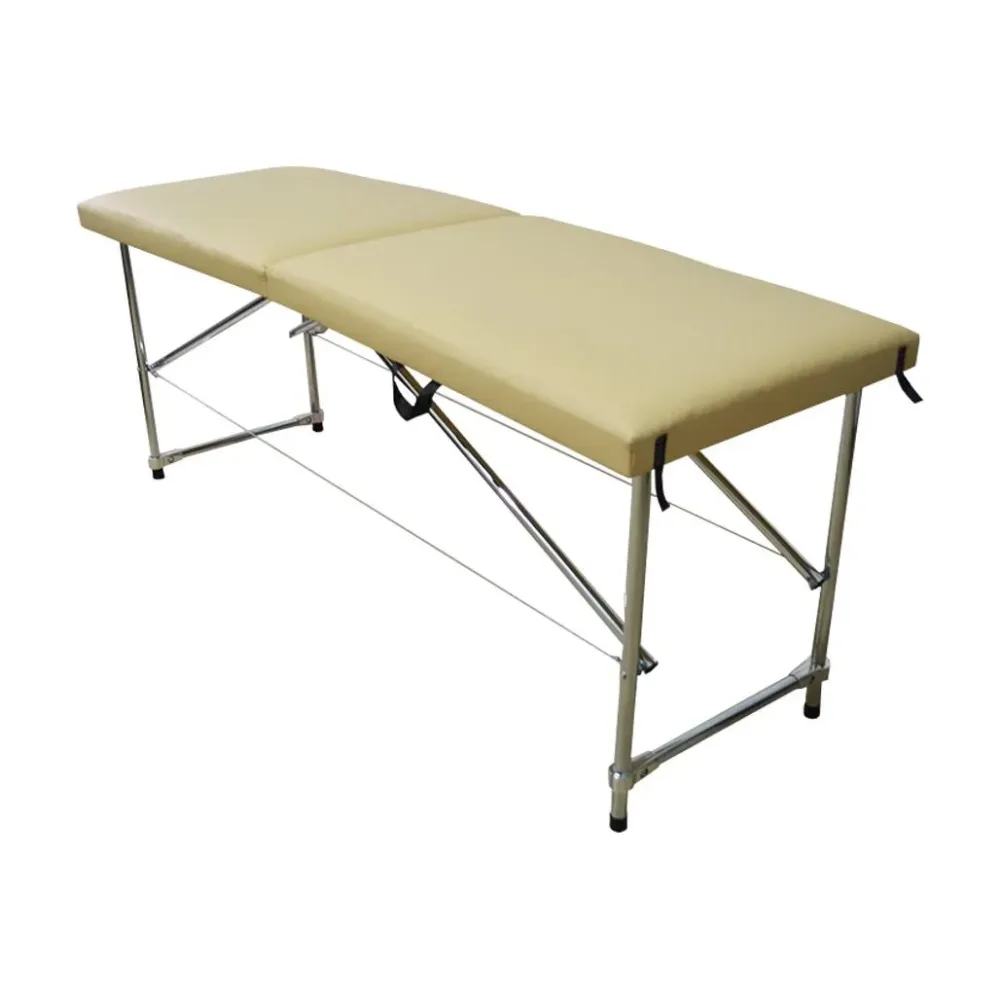 Масажний стіл-кушетка Економ Хром Бежева Київ - фото 1