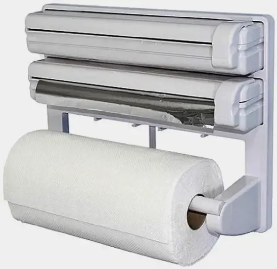 Кухонный диспенсер для пленки, фольги и полотенец Kitchen Roll Triple Paper dispenser, держатель для полотенец Коломыя
