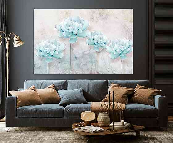 Картина полотно у вітальню / спальню    Квіти  MLP_275 ( 60х30см ) 70x140 см Київ