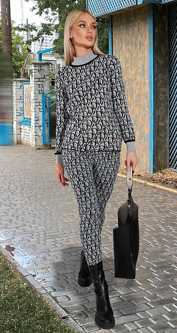 Теплий в'язаний костюм (48-52) Київ - фото 5