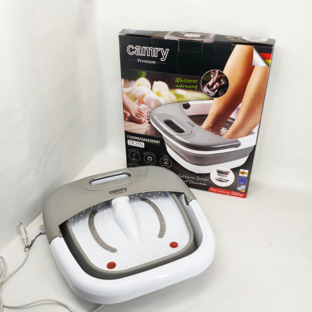 Массажная ванночка для ног Camry CR 2174 складной массажер для стоп с подогревом 500 Вт вибрационный массаж HA-59 Львов - изображение 8