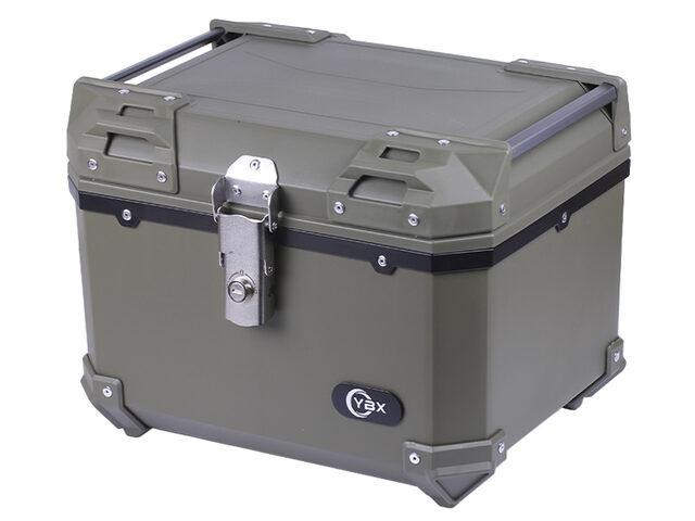 Кофр прямокутний для мотоцикла, пластиковий зелений, 45 л Мукачево - фото 1