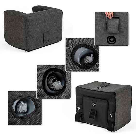 Серое надувное кресло Киев