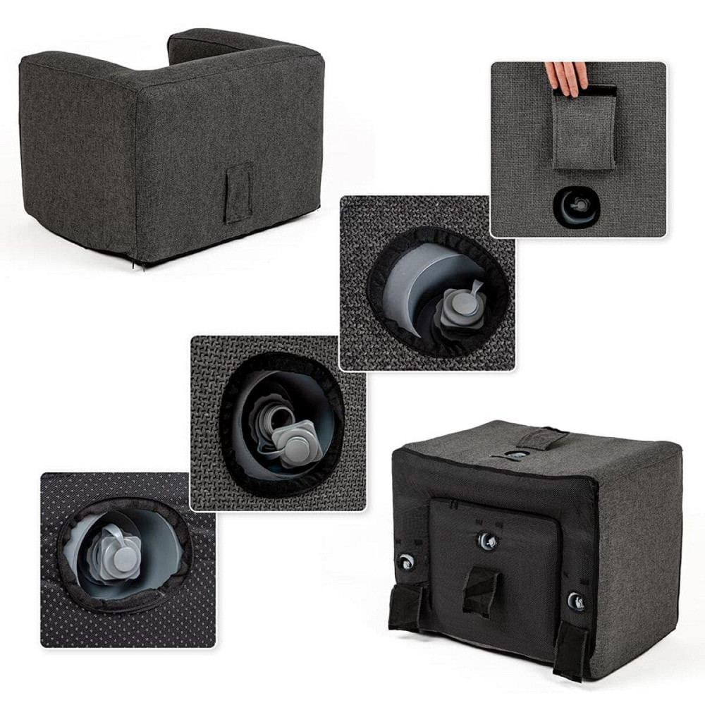 Серое надувное кресло Киев - изображение 4