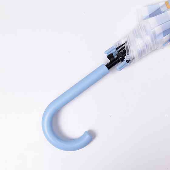 Детский полуавтоматический зонт-трость голубой 94 см Киев