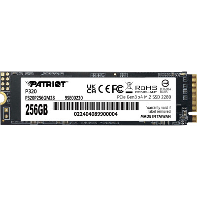 Накопитель SSD M.2 2280 256GB Patriot (P320P256GM28) Винница - изображение 1
