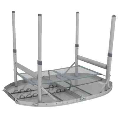 Туристичний стіл Bo-Camp Premium Oval 100x70 cm Grey (1404424) (DAS303284) Вінниця