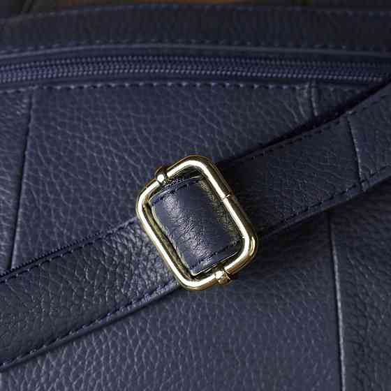 Сумка з натуральної шкіри для жінок Vintage 22971 Синій Київ