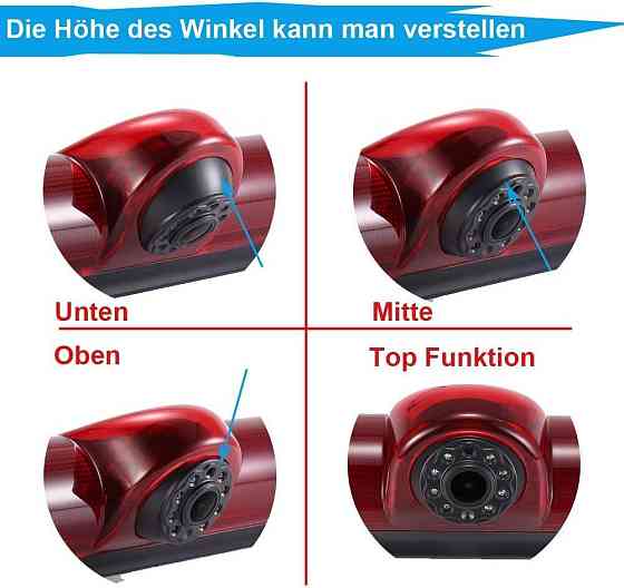 Камера заднего вида Fiat Opel Vivaro Renault Trafic AHD 720-1080 с углом обзора 170° KA-456-LN Винница