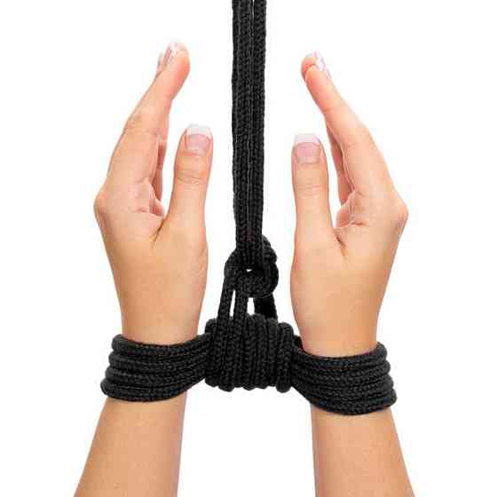 Мотузка - Fetish Bondage Rope Black, 10 м Sex Aura Київ