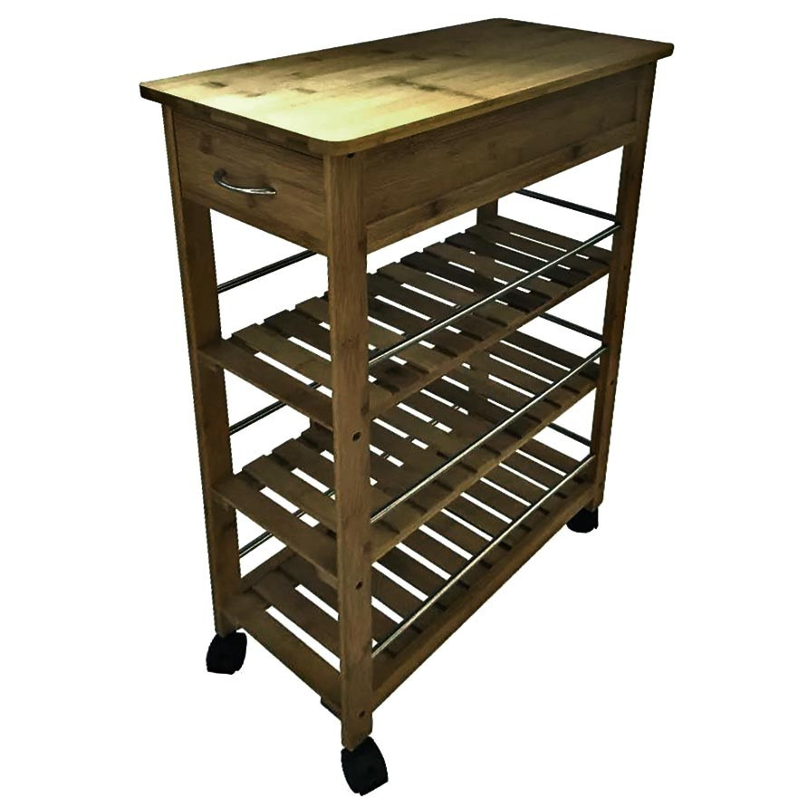 Етажерка для ванної на коліщатах "Мейнард" мускат Миколаїв - фото 1