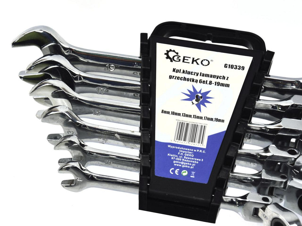 Ключі рожково-накидні з трищіткою на шарнірі, комплект 6 штук 8-19мм Київ - фото 5