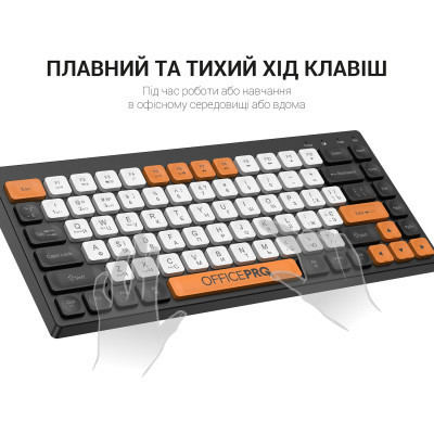 Клавіатура OfficePro SK955B Wireless/Bluetooth Black (SK955B) Вінниця - фото 10