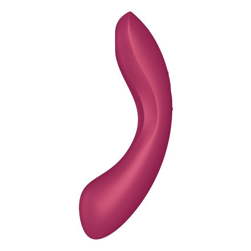 Вакуумний стимулятор з вібрацією Satisfyer Curvy Trinity 1 Red, іграшка 3в1 Sex Aura Київ - фото 2