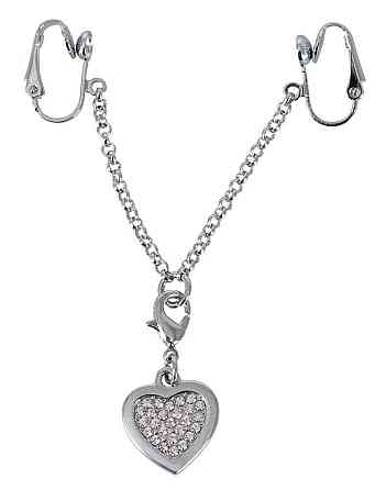 Затискач для клітора Intimate Heart-shaped Chain Sex Aura Київ