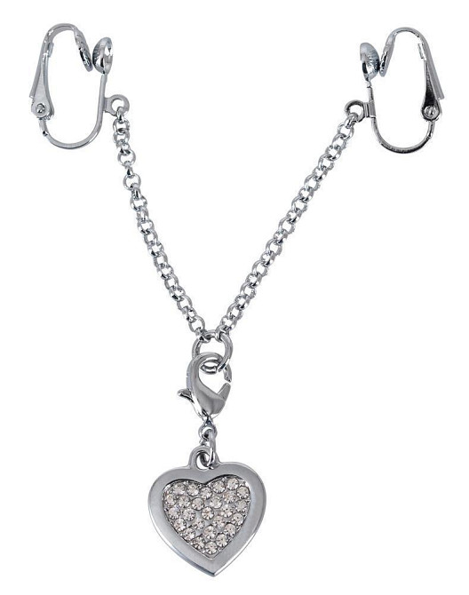 Затискач для клітора Intimate Heart-shaped Chain Sex Aura Київ - фото 5