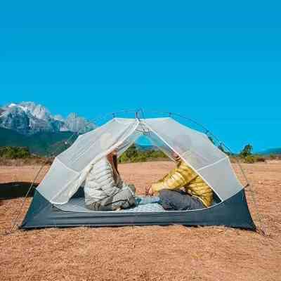 Палатка Naturehike надлегкий двомісний Mongar CNK2550WS016, 15D, сiрий (6927595770504) Вінниця