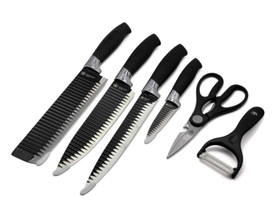 Набор кухонных ножей GENUINE 6 PCS Нержавеющая Сталь 4787 Киев