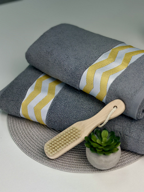 Рушник махровий Ideal Textile з бордюром 50*90 см Чернівці - фото 9