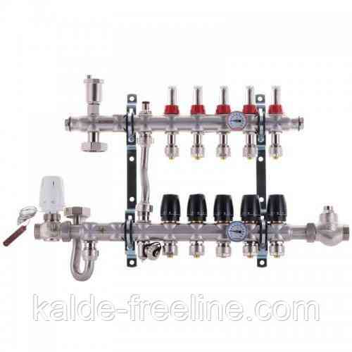 Колектор бічне підключення 1011 нержавіюча сталь в зборі на 6 виходи Харків