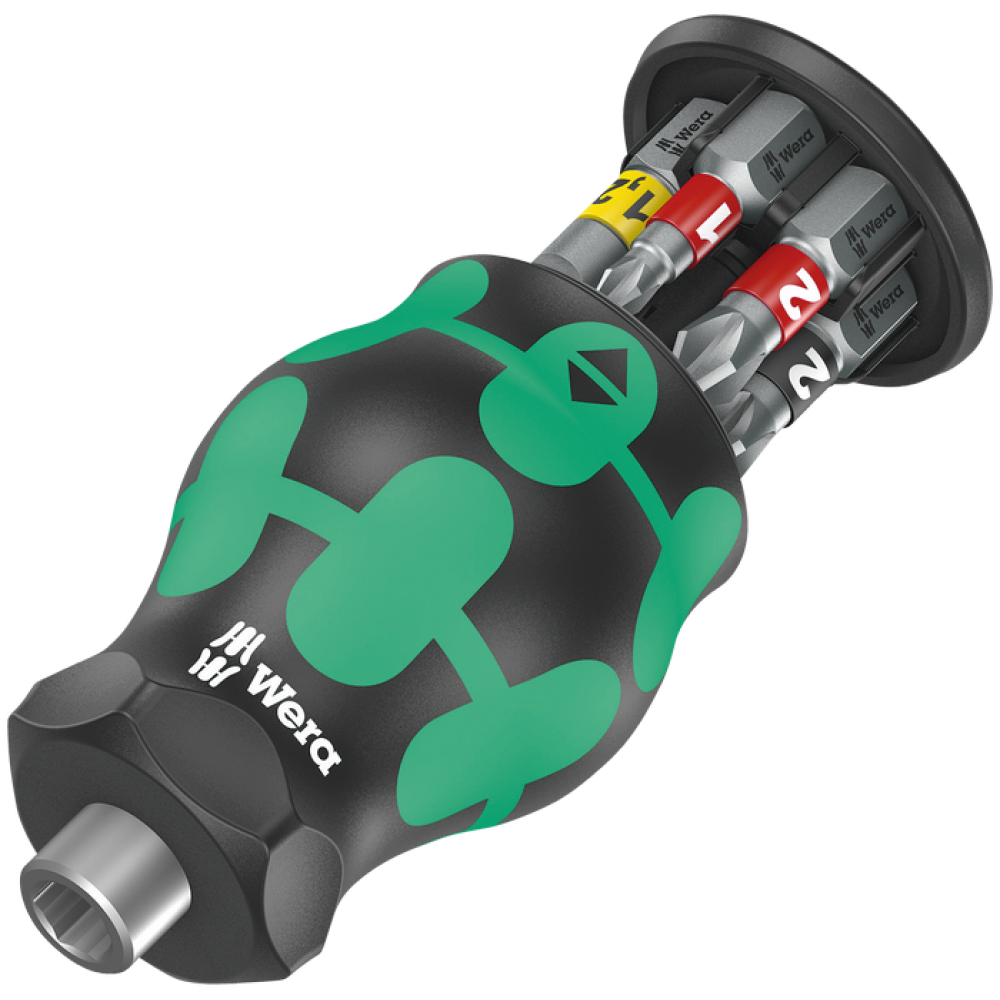 Викрутка Wera з магнітним тримачем 1/4'' магазин з бітами в ручці PH/PZ/SL 05008874001 Одеса - фото 1