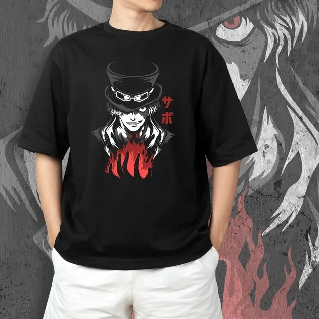 Футболка для підлітка хлопчика з принтом Ван Пис Сабо Розмір 160 Anime10188 Дніпро - фото 3