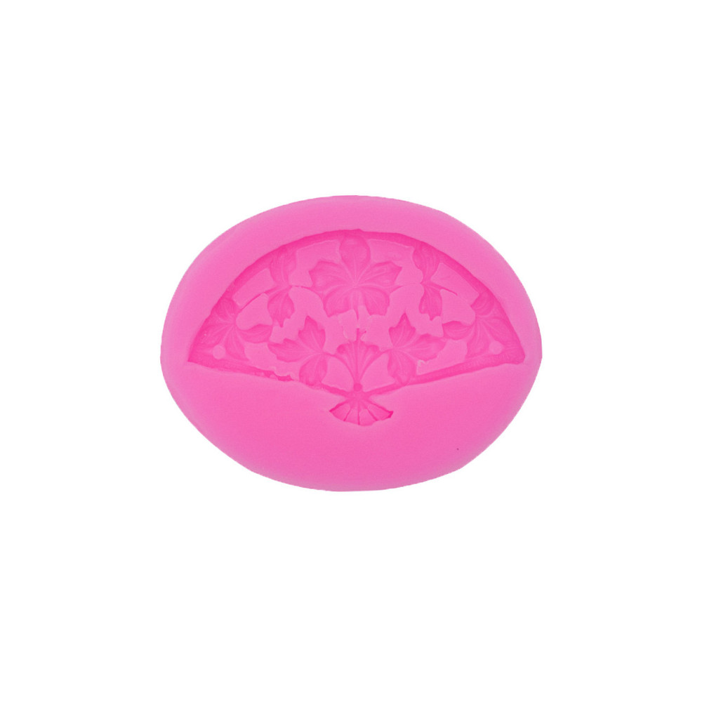 Молд силиконовый Веер 57 на 44 мм розовый Киев - изображение 7