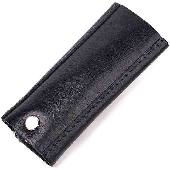 Оригінальна ключниця у глянцевій шкірі Слава ЗСУ GRANDE PELLE 16717 Чорна Київ