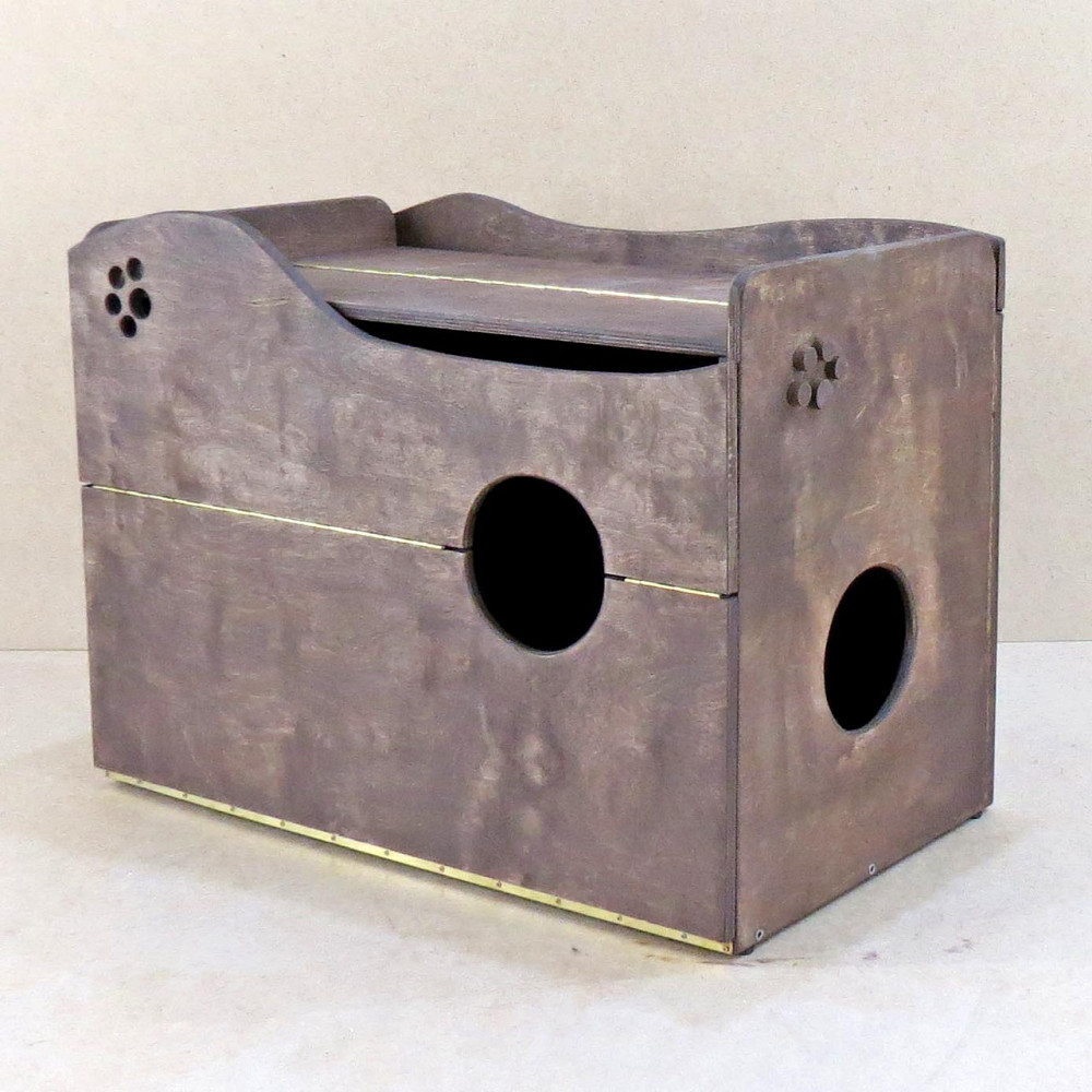 Будиночок для кішки "Вальтер" капучино Миколаїв - фото 1