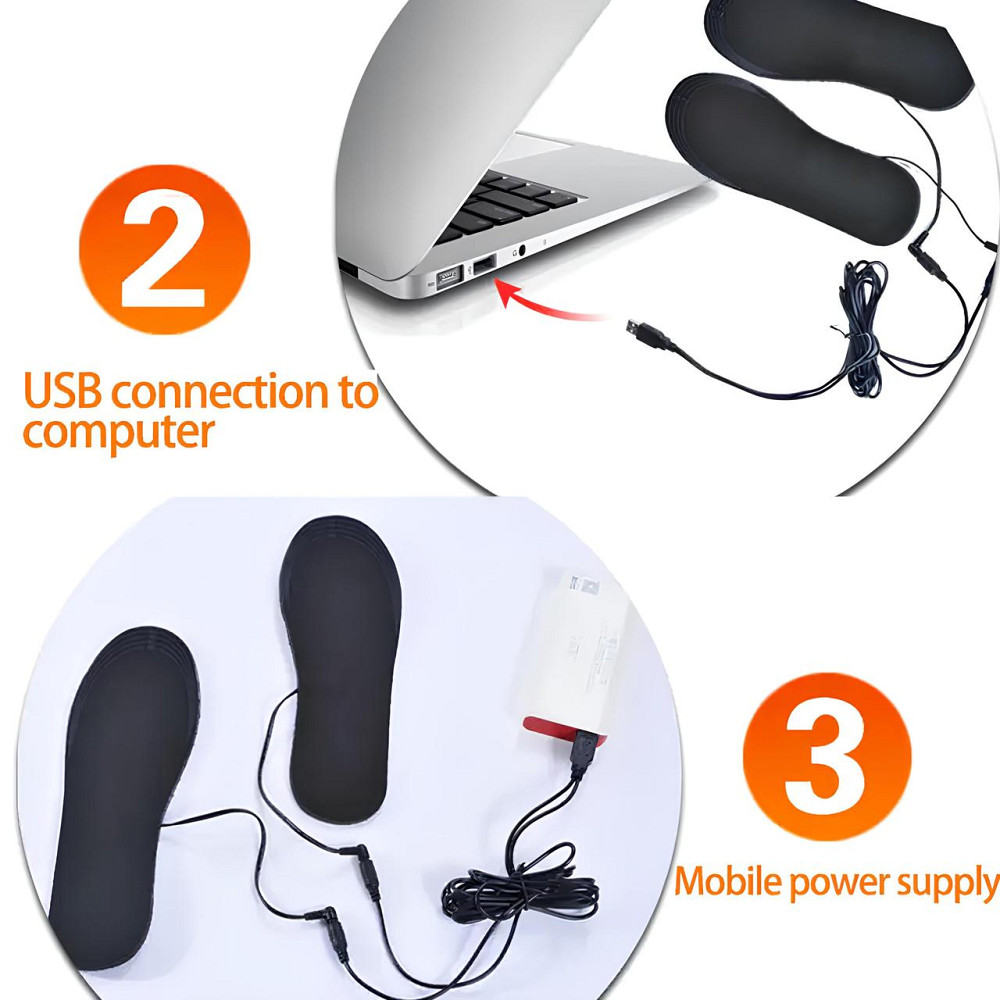 Устілки з підігрівом 25 см. Устілки з підігрівом (розмір 35-40). Устілки із підігрівом від зовнішнього акумулятора Київ - фото 5