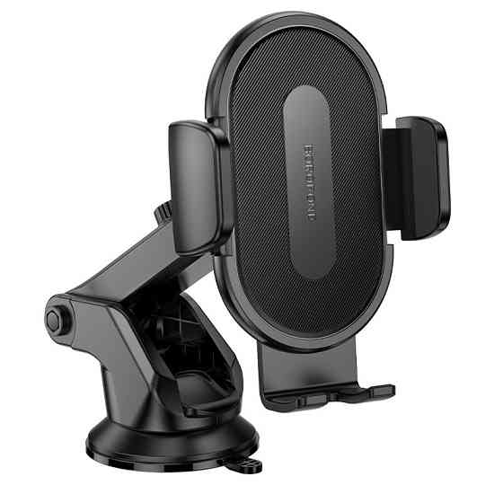 Автотримач для телефона BOROFONE BH134 Rio push-type car holder (center console) Black Одеса