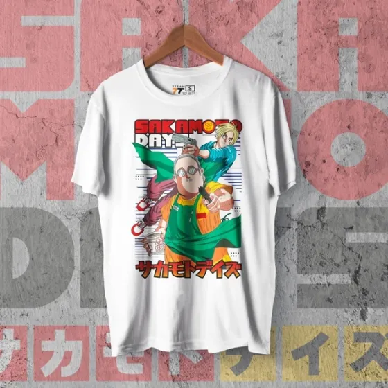Футболка мужская с принтом Дни Сакамото WE Размер 48 Anime0917 Днепр
