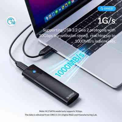Кишеня зовнішня Orico USB3.2 Gen2 USB-C M.2 NVMe/NGFF(SATA) Dual Protocol SSD (HC380503) Вінниця
