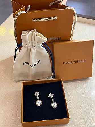Луї Віттон сережки/Louis Vuitton сережки з кулонами Одеса
