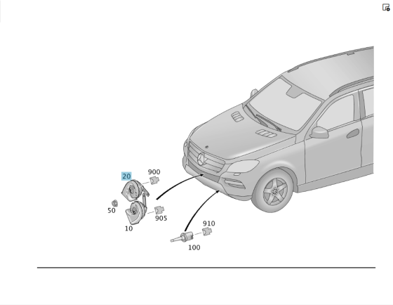 Mercedes-Benz  A0005424204 Клаксон/сигнал низькочистотний 420HZ ML/GLE W166 GL/GLS X166 GLE Coupe C292 Одеса