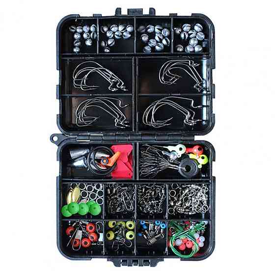 Набор рыболовных снастей для пресноводной рыбалки RESTEQ — 191 предмет в органайзере Киев