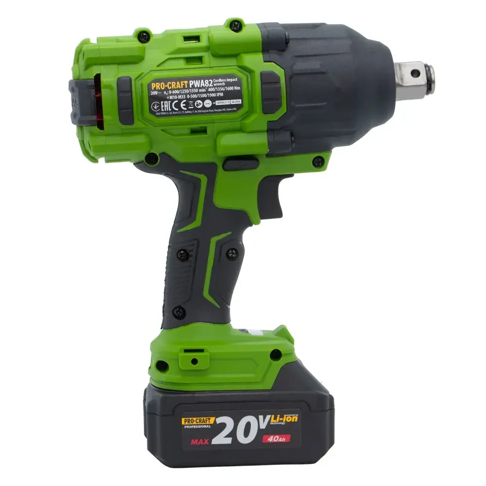 Аккумуляторный гайковерт Procraft PWA82 Кейс (с 1 АКБ и ЗУ) Коломыя - изображение 4