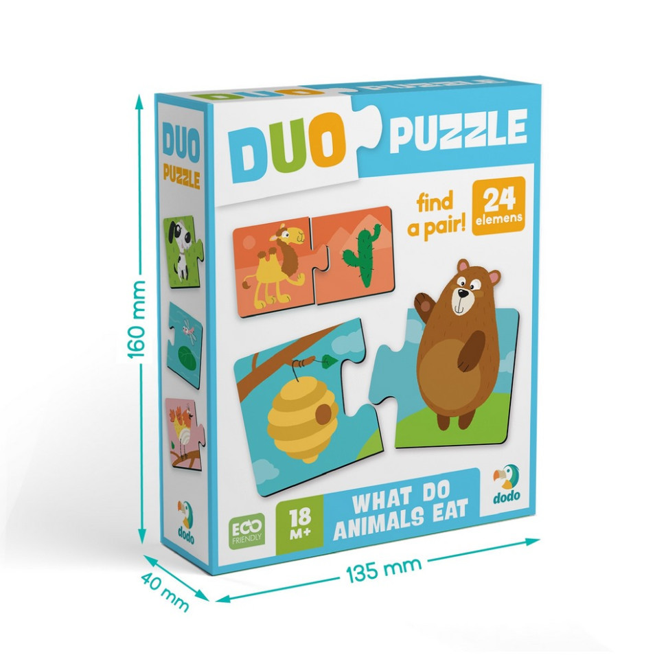 Дитячий пазл "ДУО-Хто що їсть" 300691, 24 елемента Вінниця - фото 5