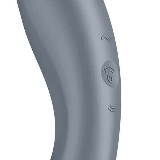 Вакуумний стимулятор з вібрацією Satisfyer Curvy Trinity 1 Bluegrey, іграшка 3в1 Львів
