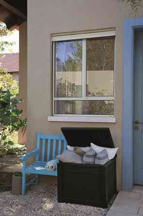 Стіл-скриня PROSPERPLAST CUBE RATTAN 208 л, коричневий Київ