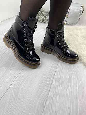 Черевики жіночі ARLEN чорні шкіра лакована зима 36-40 (БК-16/76 2850) Коломия