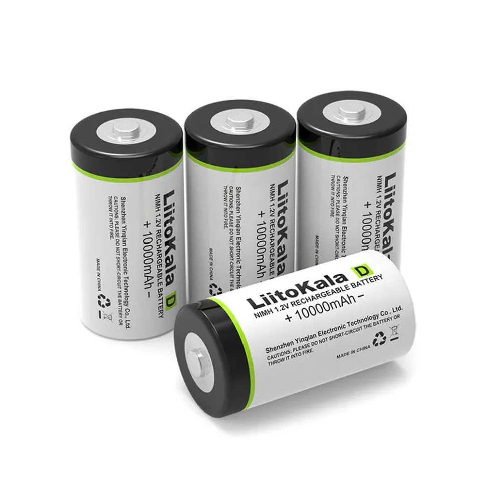 Аккумулятор LiitoKala D (R20) 10000мАч 1.2V Ni-Mh (Белый) Винница - изображение 2