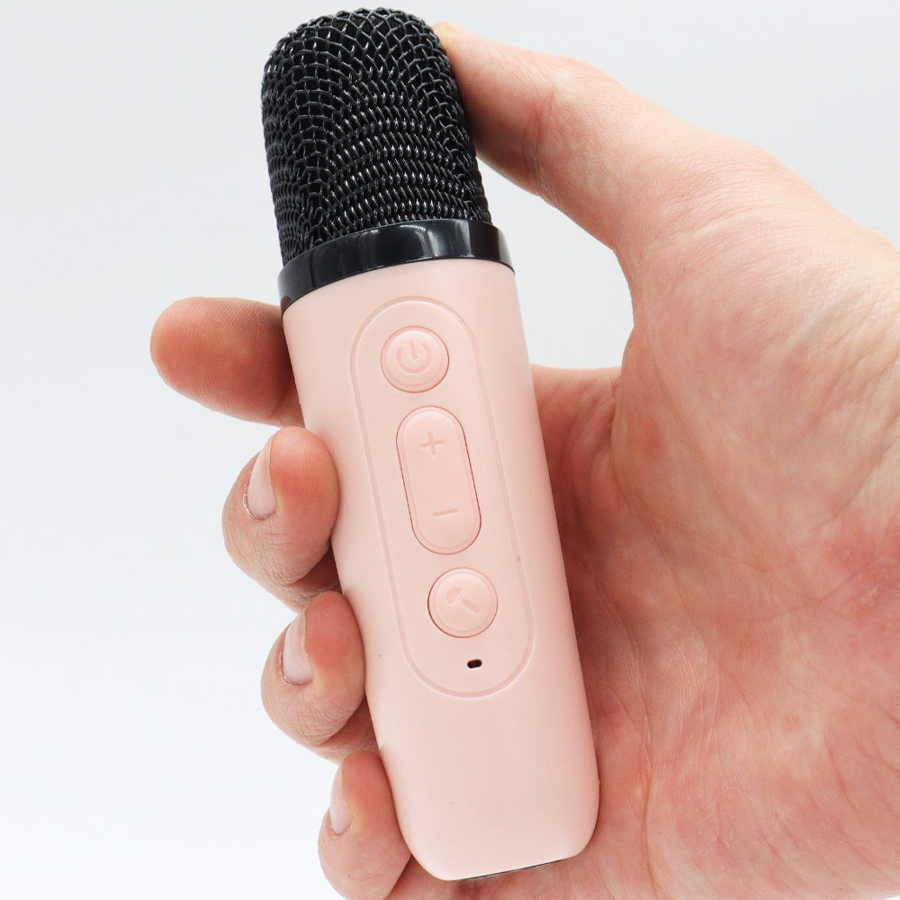 Дитяче караоке + 2 мікрофони, К12 Рожевий / Блютуз колонка з RGB підсвіткою / Бездротове міні-караоке Київ - фото 9