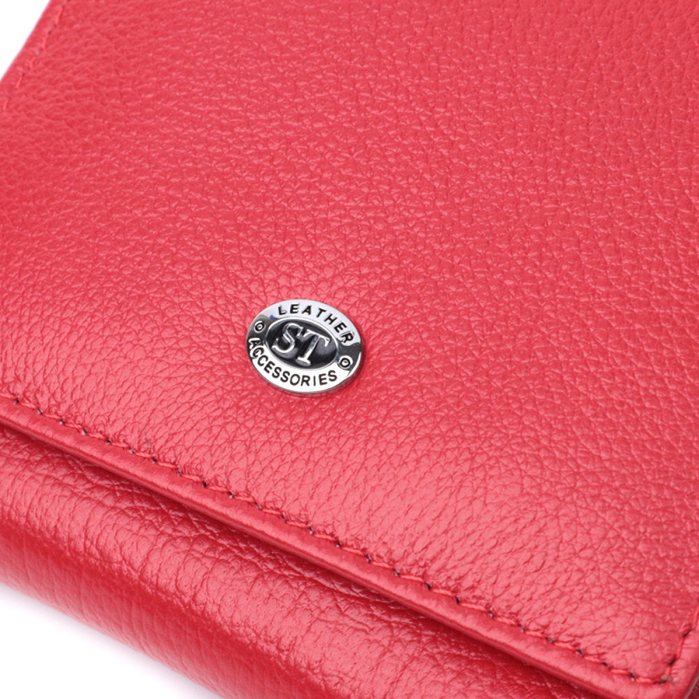Зручний гаманець для жінок із натуральної шкіри Червоний (ST Leather) Київ - фото 9