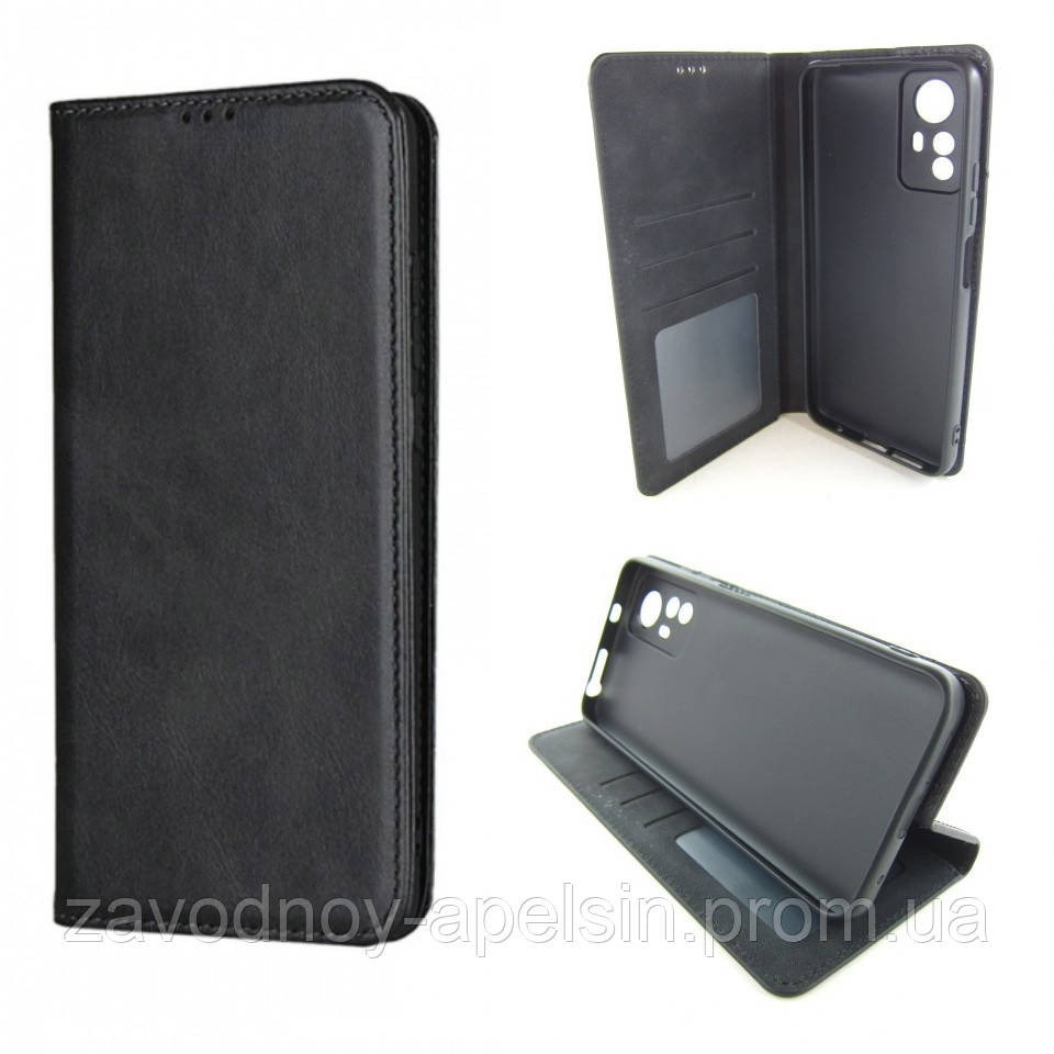 Чохол-книжка Xiaomi Redmi Note 12S Захист камери (чорний) Одеса - фото 1