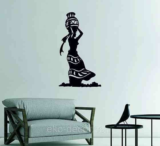 Декоративное настенное Панно «Индийка», Декор на стену 70*34 см, Черный Киев